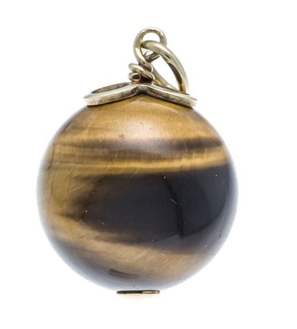 Pendentif œil-de-tigre GG 585/000, non monté, cert