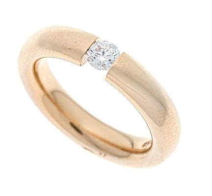 Niessing Solitaire Brilliant-Cut Clasp Ring RG 750