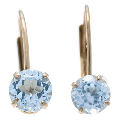 Boucles d'oreilles en topaze bleue GG 333/000, ave