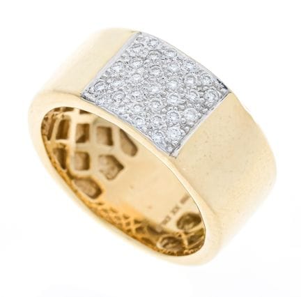 Bague en diamant GG/WG 750/000, sertie de 31 diama