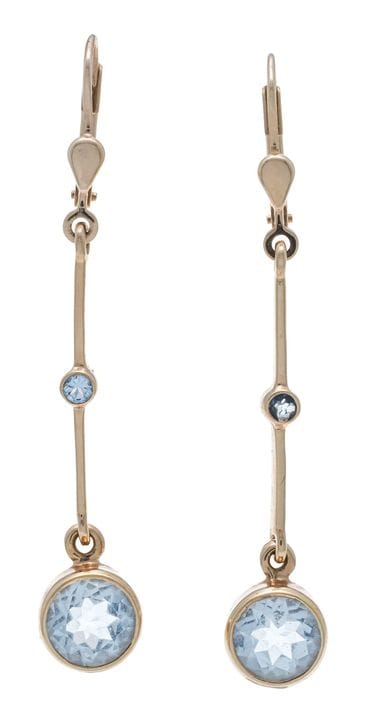 Boucles d'oreilles en aigue-marine RG 585/000, ave