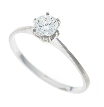 Pendentif solitaire avec brillant WG 585/000, sert