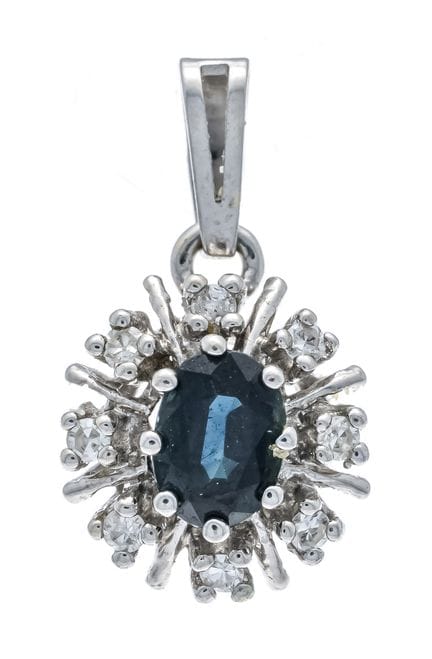 Pendentif en saphir WG 585/000, avec un saphir de 