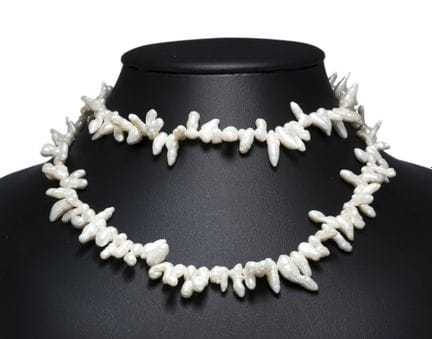Endless Dragon's Tooth Bead Necklace made of drago