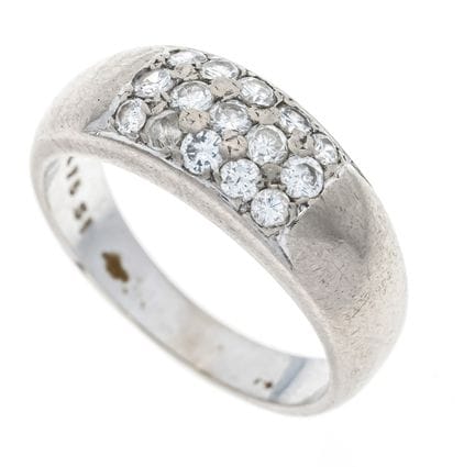Bague à brillants WG 585/000 sertie de 15 brillant