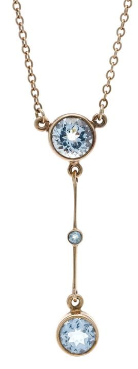 Collier en aigue-marine RG 585/000, composé de 3 a