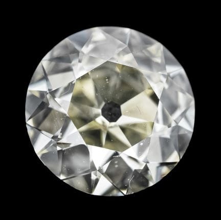 Diamante de talla antigua, 1,18 ct, amarillo claro