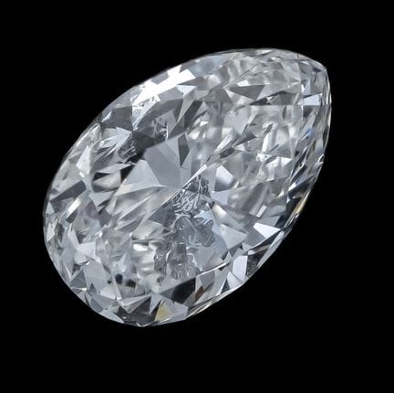 Gota de diamante de 1,09 ct, blanco (H)/SI2, dimen