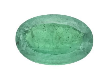 Esmeralda de 1,45 ct, talla ovalada, de color verd