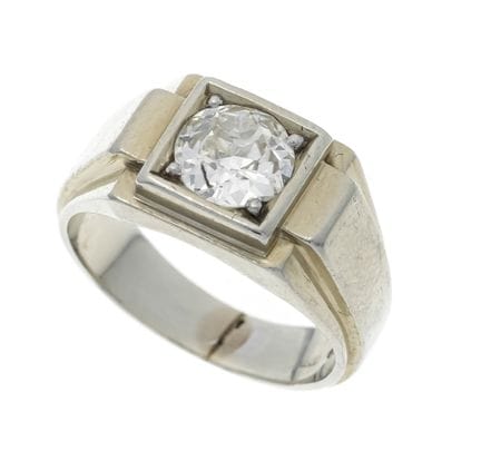 Bague en diamant taille ancienne WG 750/000, serti