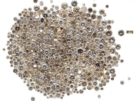 Lote de diamantes, con un total de 31,1 ct, de div