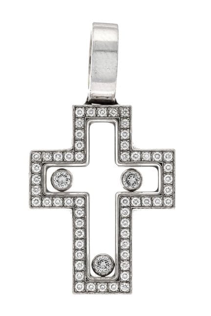 Chopard Happy Diamonds Cross Pendant, WG 750/000, 