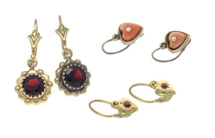 Lot de 3 paires de boucles d'oreilles GG 585/000 0