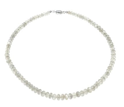 Moonstone necklace with magnetic clasp and SI-8 92