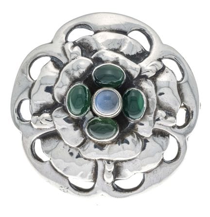 Jugendstil-Brosche Georg Jensen 1908 - 1914 Silber