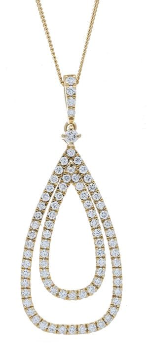 Pendentif en filigrane serti de 79 brillants GG 58