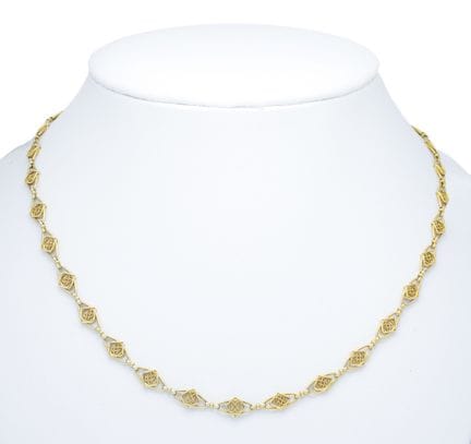 Delicate link necklace GG 585/000, width 6 mm, box