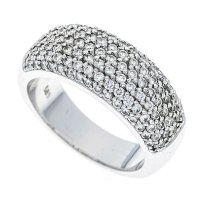 Anillo de brillantes WG 585/000 con 115 brillantes
