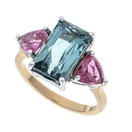 Bague en tourmaline GG/WG 750/000, sertie d'une to
