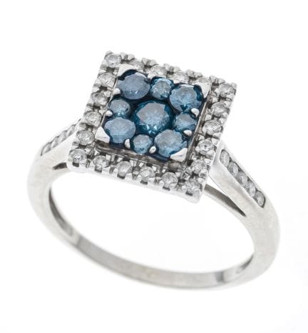 Bague en diamant fantaisie WG 585/000, non sertie,