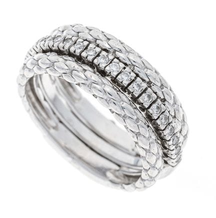 Fope Design Diamond Ring WG 750/000, two-piece des