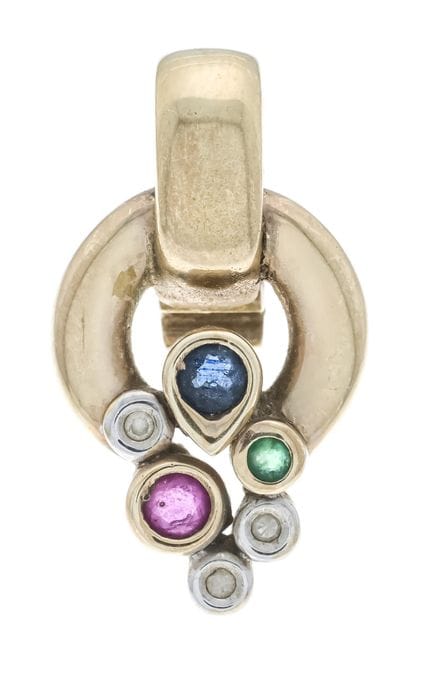 Colgante con clip multicolor GG 585/000 con, cada 