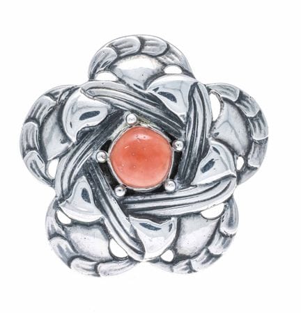 Jugendstil-Brosche Georg Jensen 1904 - 1908 Silber