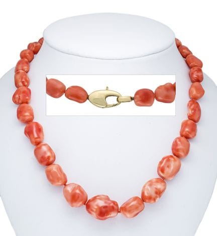 Necklace with a large lobster clasp GG 585/000; L 