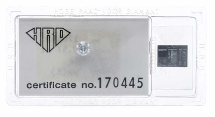 Brillante de 0,57 ct, blanco muy puro (E) / sin im