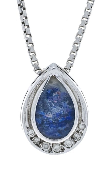 Pendentif opale-diamant WG 585/000 composé d'une t