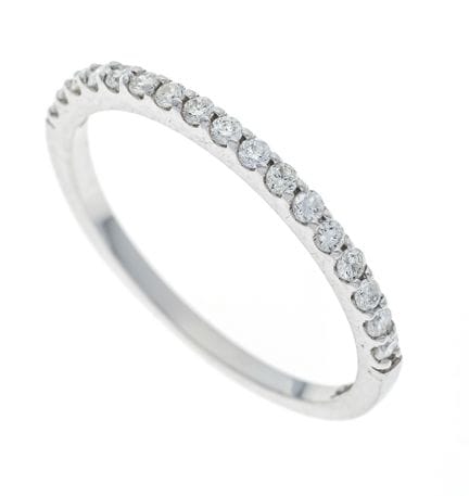 Bague Rivière Brillant WG 585/000 sertie de 17 bri