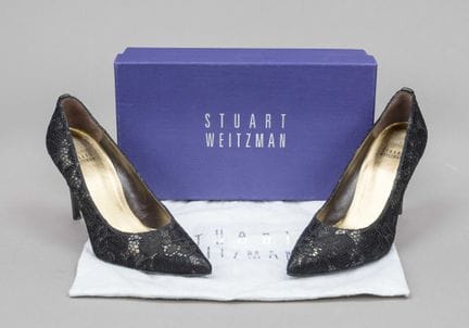 Stuart Weitzman, décolleté con tacco alto, in pell