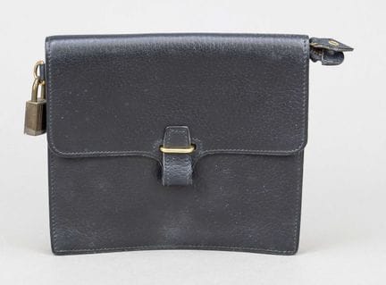 Hermès, piccola borsa a tracolla vintage, pelle ne