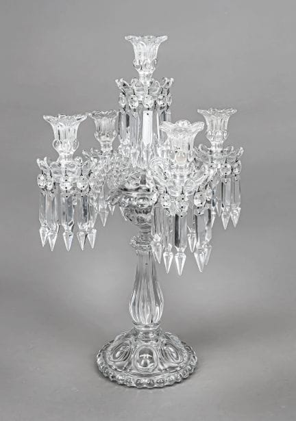 Grand lustre de table à cinq branches, France, 2e 