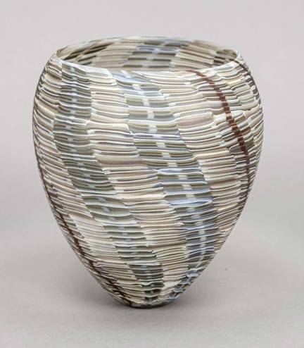 Vase, fin du 20e s., dessin de Giles Bettison, 'Ve
