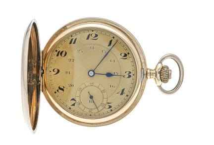 Orologio da tasca da uomo, coperchio a scatto, 190