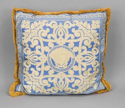 Versace, cuscino decorativo reversibile, tessuto m