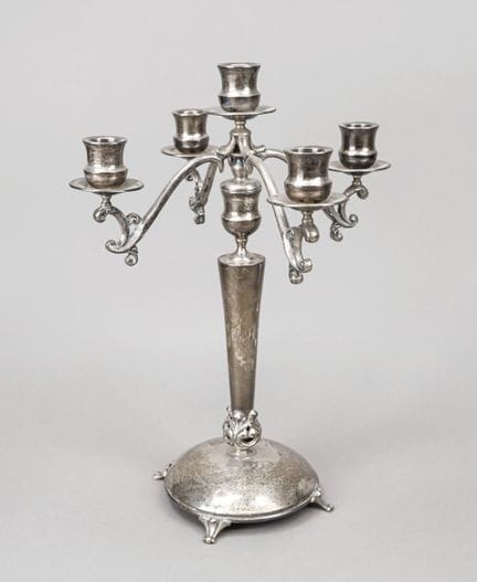 Lampada da tavolo a cinque bracci, Messico, XX sec