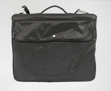 Aigner, large garment bag, black fabric with black
