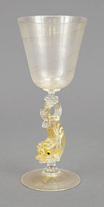 Verre en forme de calice, XXe siècle, probablement