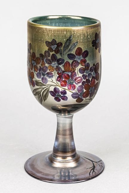 Verre en forme de coupe, Eisch, 1982, pied rond, t