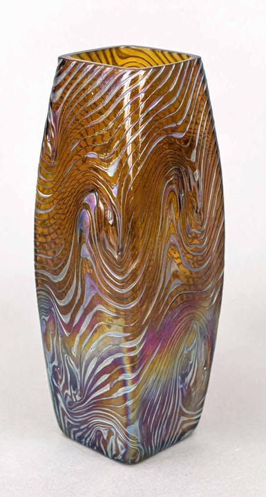 Vase, vers 1900, Loetz Witwe, Klostermühle, socle 