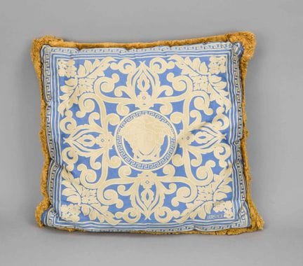 Versace, cuscino decorativo reversibile, tessuto m