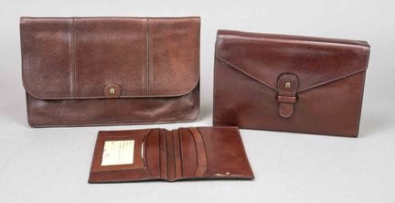Aigner, 2 borse portadocumenti vintage con portafo