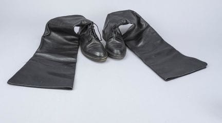 Chanel, bottes vintage montant au-dessus du genou 