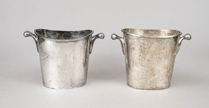 Coppia di refrigeratori per bottiglie, XX secolo, 