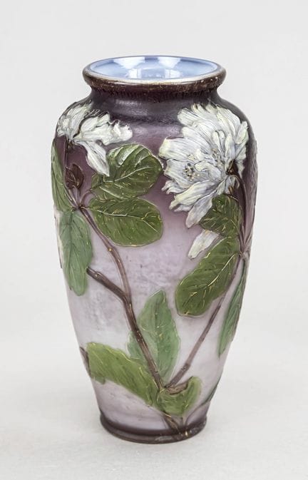Vase, Burgun Schverer &amp; Co., Meisenthal/Lorrai