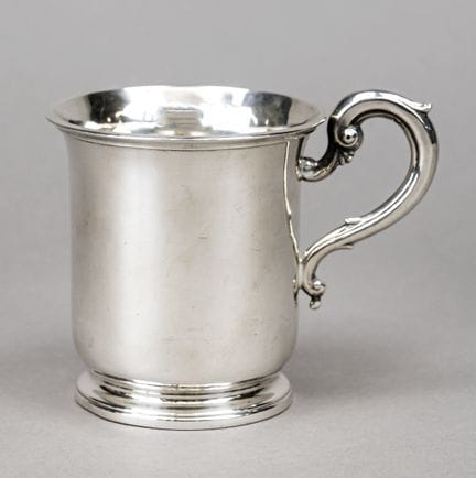 Tazza con manico, Inghilterra, 1856, marchio della