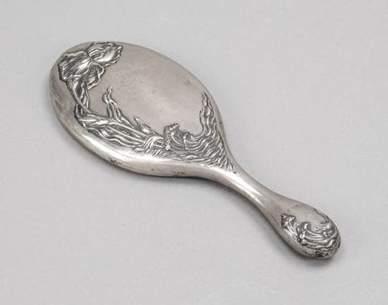 Specchio da mano in stile Art Nouveau, tedesco, 19