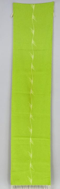 Thierry Mugler, morbida sciarpa verde in misto cas